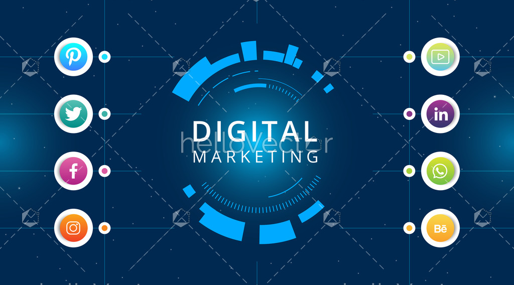 Digital marketing graphic Vector illustration Download Graphics