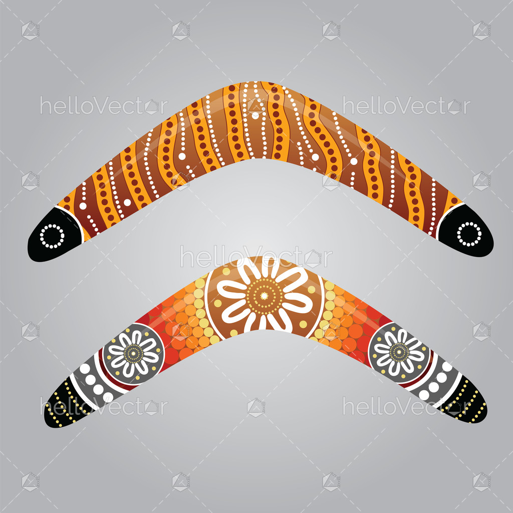 Australian boomerang vector Download Graphics & Vectors