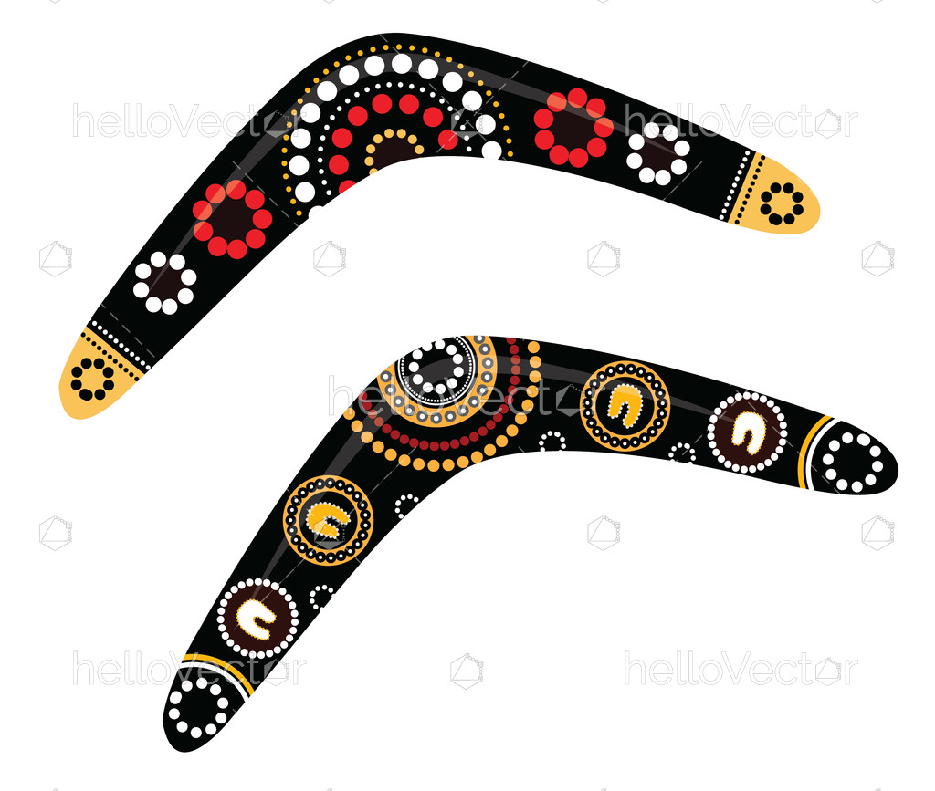 Australian boomerang vector Download Graphics & Vectors