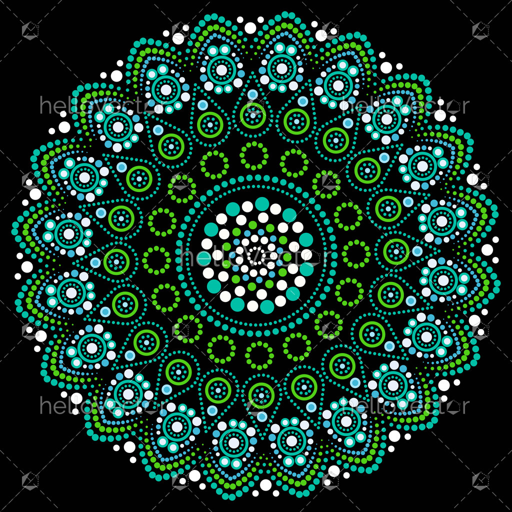 Dot mandala art - Vector illustration - Download Graphics & Vectors