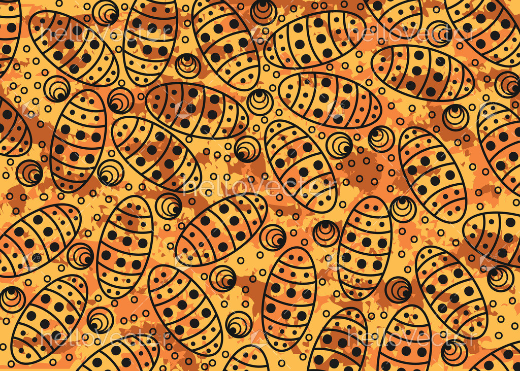 Aboriginal dot art seamless pattern for fabric and textile Download