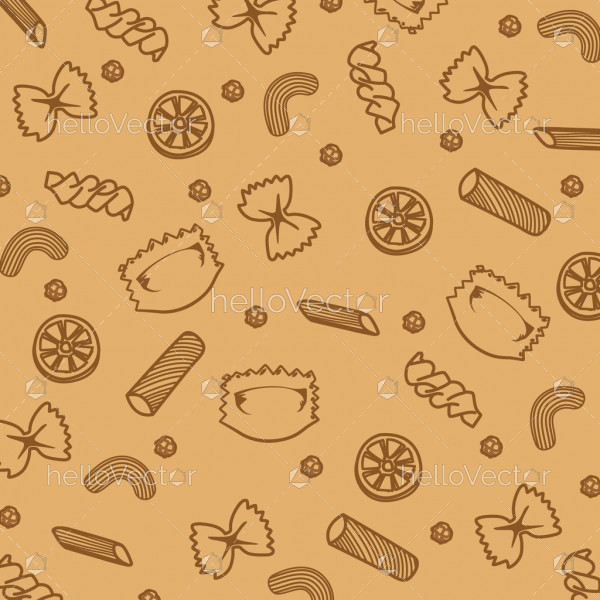 Seamless pattern pasta background - Download Graphics & Vectors