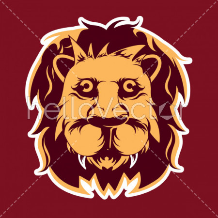 Lion Head - Vector Illustration