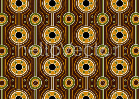 Aboriginal dot art vector seamless background.