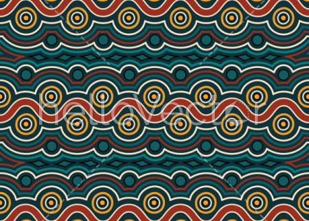 Aboriginal art vector seamless pattern background.