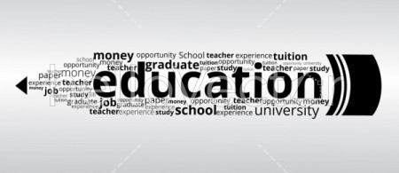 Education typography design