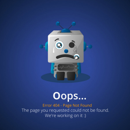 Error 404 page template