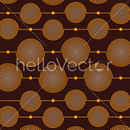Pattern of circles background. Seamless pattern - Vector illustration